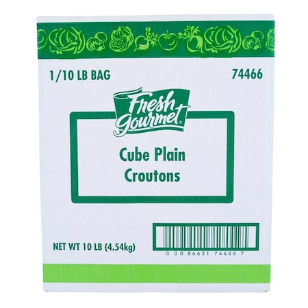 Fresh Gourmet Plain Trans Fat Free Cube Croutons 10lbs